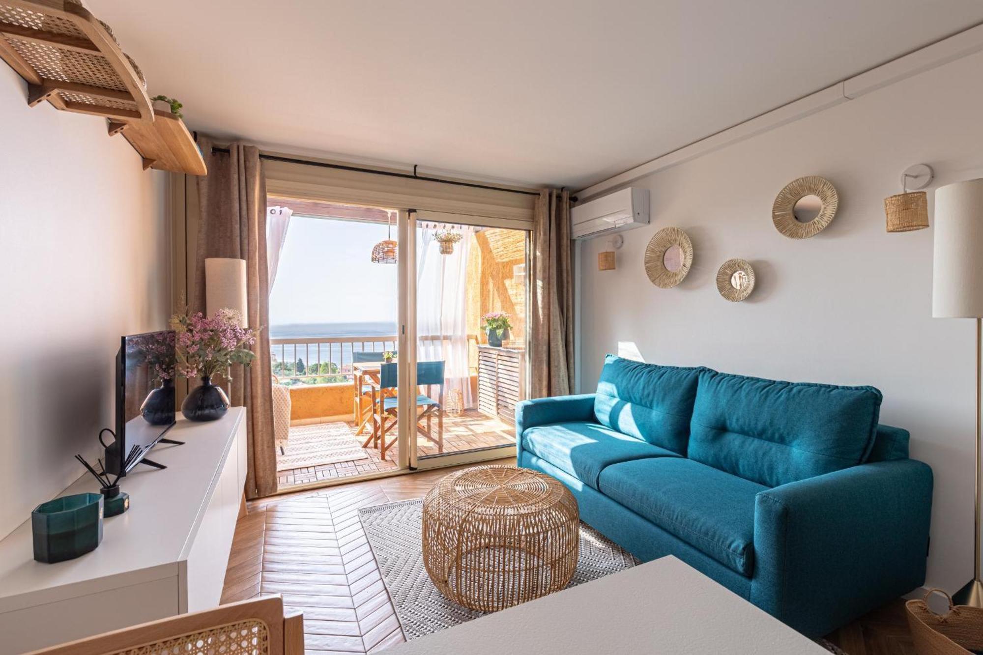 Vue Mer Et Jardin Théoule-sur-Mer Extérieur photo
