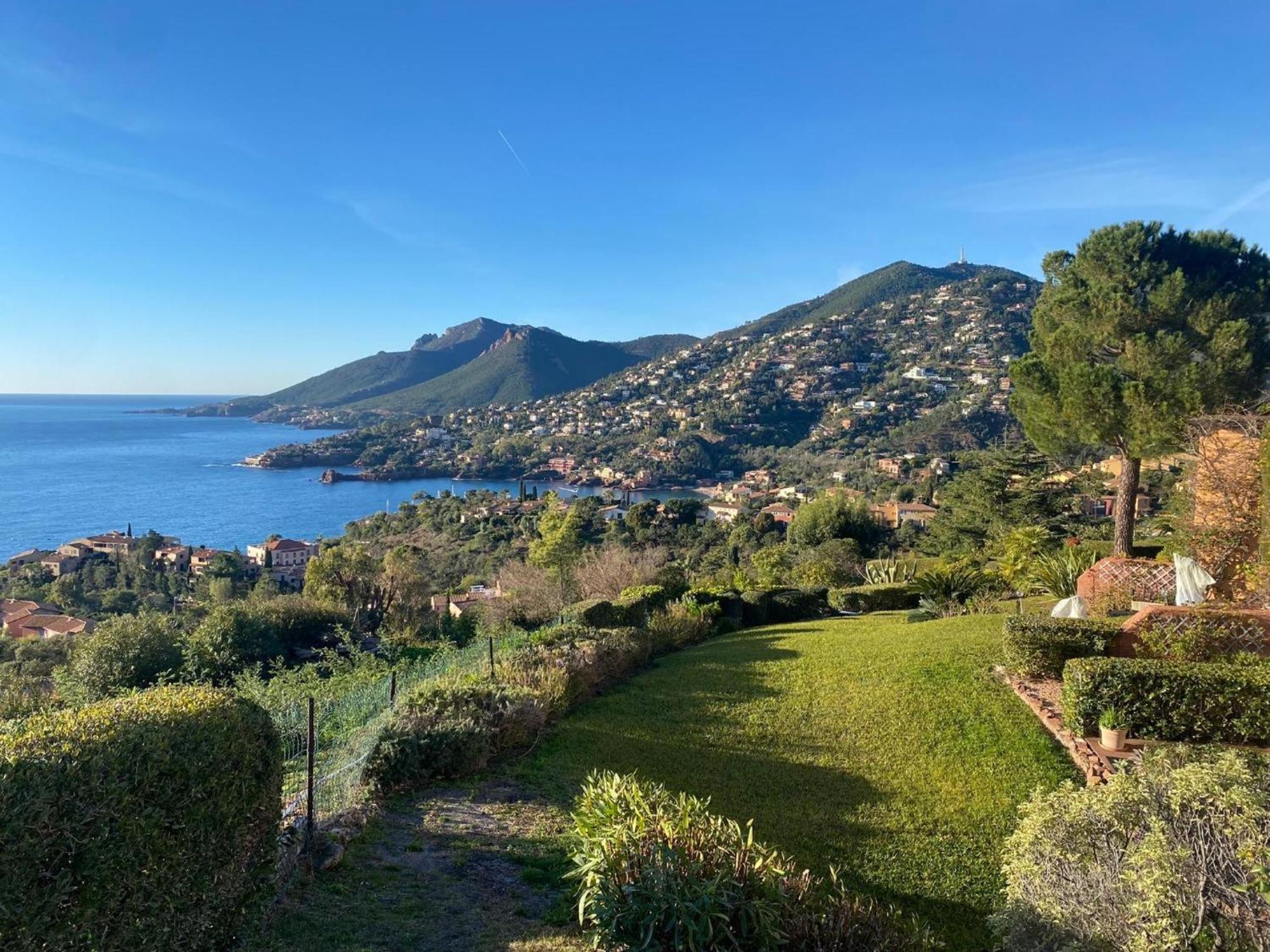 Vue Mer Et Jardin Théoule-sur-Mer Extérieur photo
